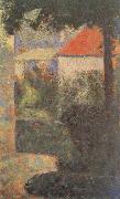 Georges Seurat Houses at Le Raincy France oil painting artist